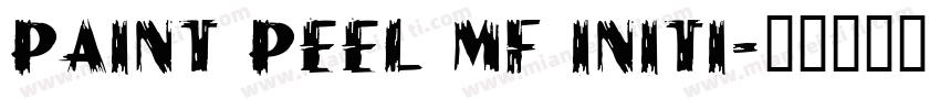 Paint Peel MF Initi字体转换